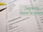 Imprimible Hacer maleta