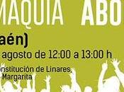 Manifestación antitaurina Linares, agosto