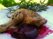 Pollo asado ciruelas