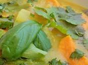 Curry tailandés judías verdes, batata piña