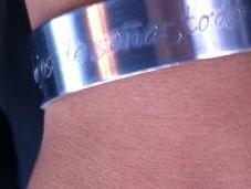 Regalo, pulsera platera"