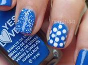 Nail Azul Klein Puntos