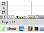 Cómo hacer grandes pestañas hojas cálculo LibreOffice