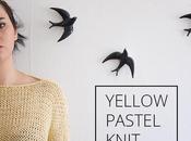 Patrón jersey yellow pastel