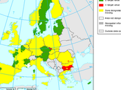 Mapa valor objetivo anual PM2.5 para protección salud (Europa, 2008)