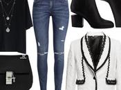 #outfit1 dia: blanco negro