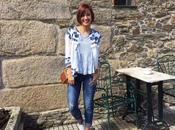 Chaqueta bordada rayas