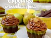 Cupcakes chocolate pera pear cupcakes