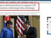 Washington opondrá resolución cubana contra bloqueo
