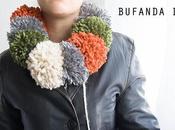 Bufanda pompones
