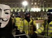 Londres, marcha anticapitalista «Anonymous»