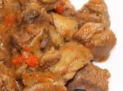 Estofado pavo champiñones