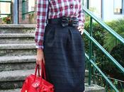 looks falda midi negra