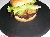 Hamburguesa cerdo manzana