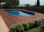 Piscina tarima madera