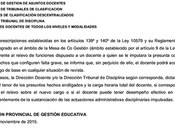 Docente investigado presunta falta, puede acceder otro cargo base