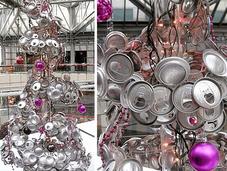 Árbol navidad reciclado