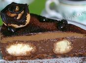 Tarta chocolate capuchino profiteroles