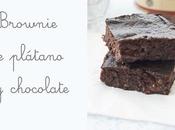 Brownie plátano chocolate