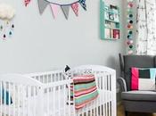 habitación bebe escandinava toques color!