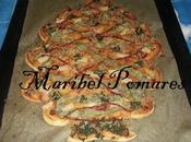 Pizza árbol navidad.