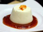 Flan queso fresas