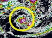 ciclón tropical "Ula" forma Polinesia(Pacífico sur)