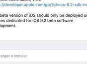 Apple lanza 9.2.1 Beta para desarrolladores