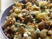 Ensalada quinoa, coliflor champiñones