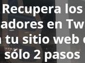 Recupera contadores Twitter sitio sólo pasos