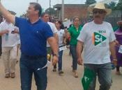 Caravana abre campaña rumbo referéndum Arnulfo Martinez, brindo acalorado discurso