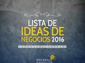 Lista Ideas Negocios 2016