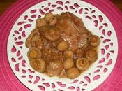 Filetes ternera salsa champiñones