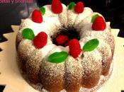 Bizcocho chocolate naranja frambuesas