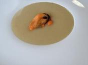 Veloute mejillones azafran