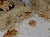 Turrón nata nueces