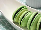 Macarons menta chocolate