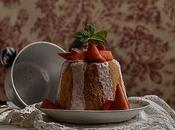 Charlota fresas almendras