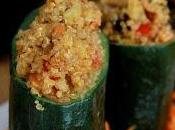 Calabacines rellenos quinoa ensalada thai zanahoria