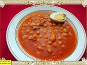 Garbanzos estofados olla