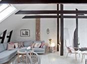 Buhardilla estilo nórdico. Decoración tonos suaves