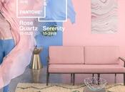 colores 2016 según guía pantone, rosa quartz azul serenity
