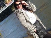 Wool coat leather