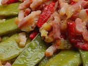 Tirabeques bacon pimientos