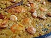 Arroz langostinos curry