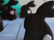 Galletas chocolate para Pascua Bunny easter cookie