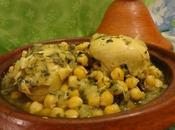 Tajine poulet pois chiches chicken tagine with chickpeas tajine pollo garbanzos طاجين الدجاج الحمص