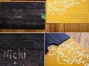 Invitaciones originales corazón grabado madera