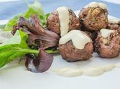 Albóndigas ternera salsa queso