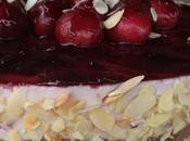 Tarta queso cerezas